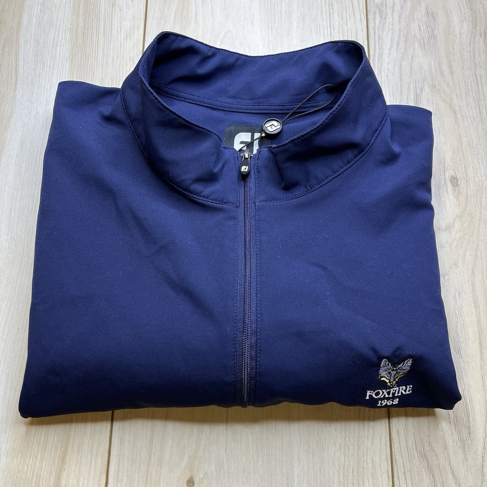 FootJoy FJ Performance 1/2 Zip Golf Vest FOXFIRE 1968 Blue Mens Size Large